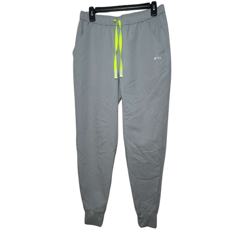 Figs Scrub Jogger Pants Men Size Medium Gray Drawstring Long